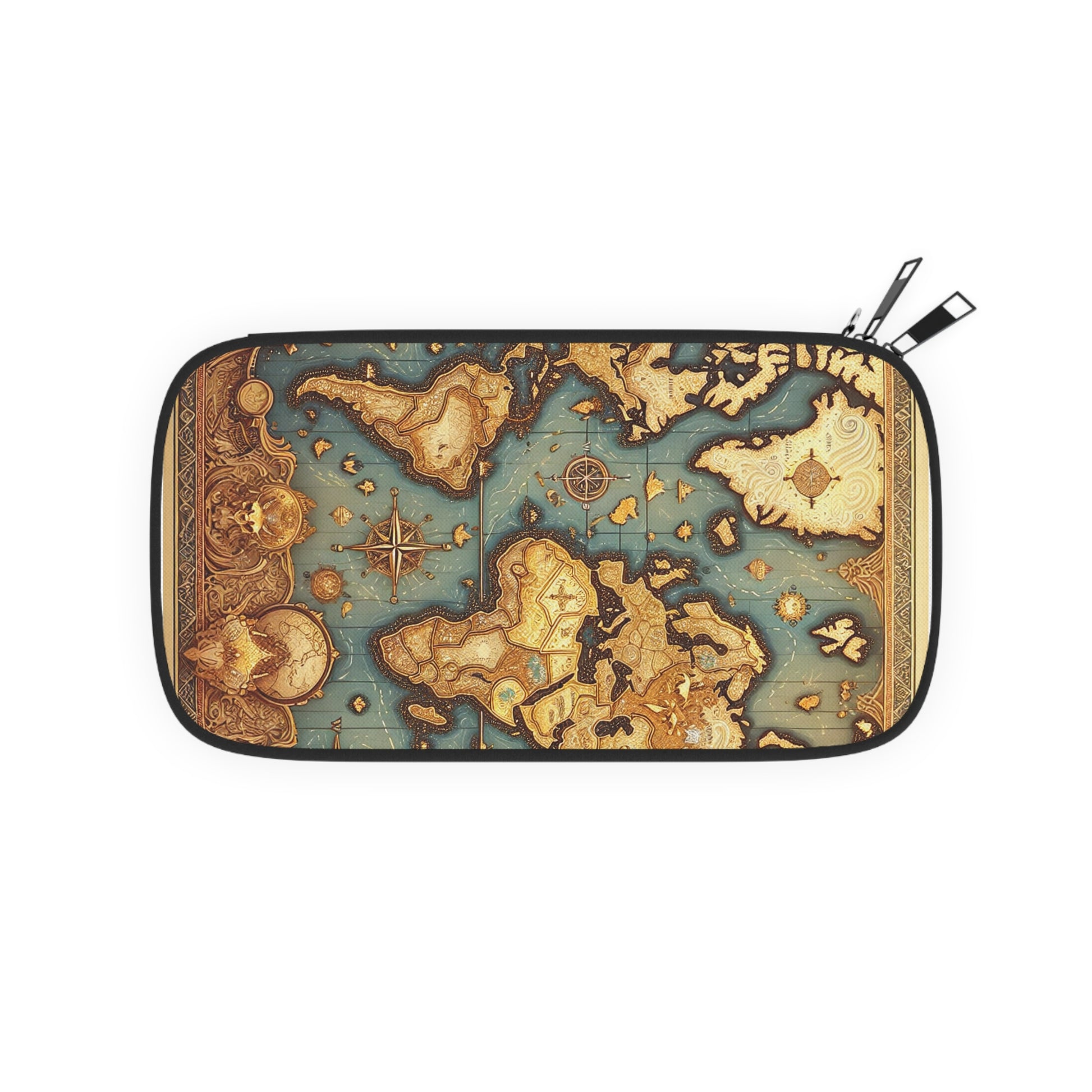 Vintage World Map Passport Wallet, Travel Organizer, Gift for Travelers, Adventure Accessory, Wanderlust Essentials