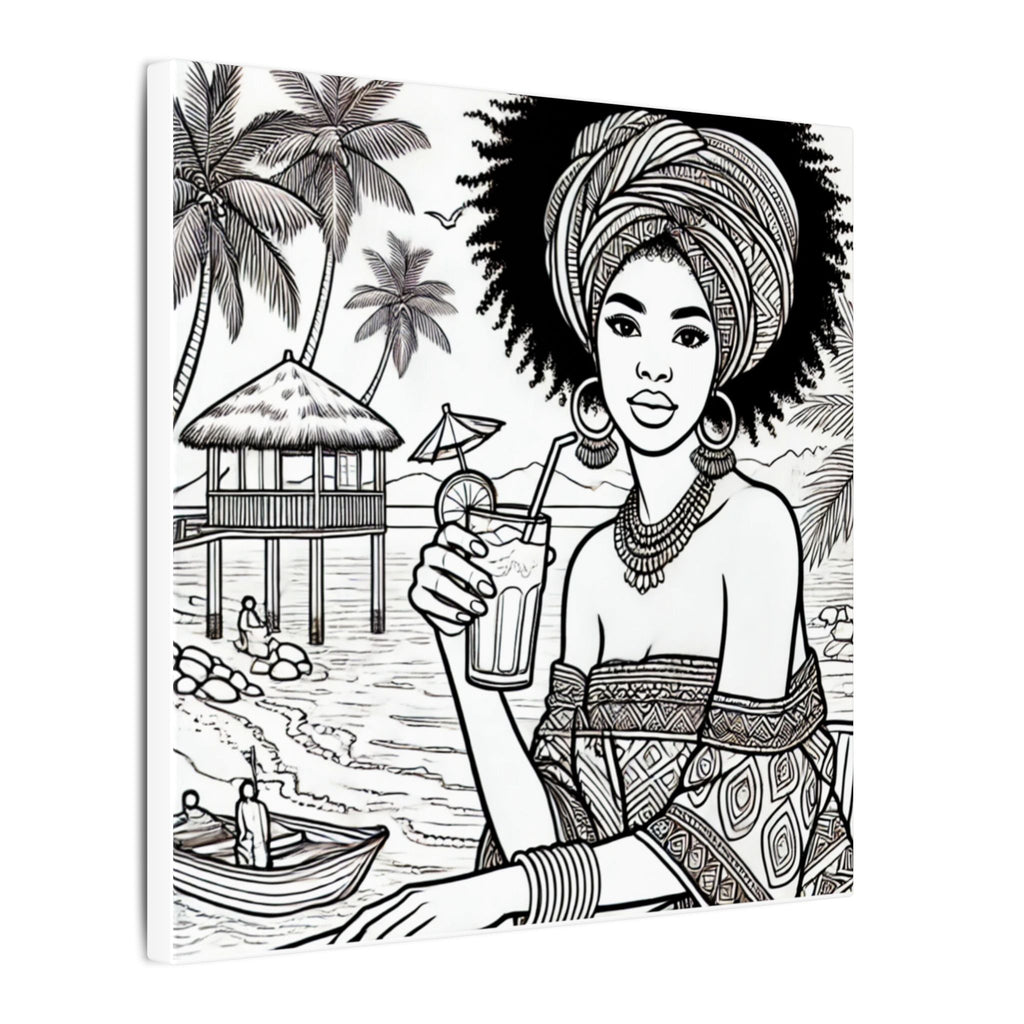 Senegal Art Canvas Print, African Wall Decor, Tropical Home Decoration, Gift for Travelers, Bohemian Wall Art