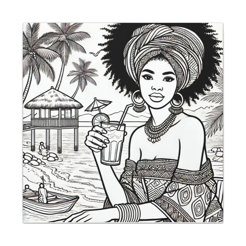 Senegal Art Canvas Print, African Wall Decor, Tropical Home Decoration, Gift for Travelers, Bohemian Wall Art