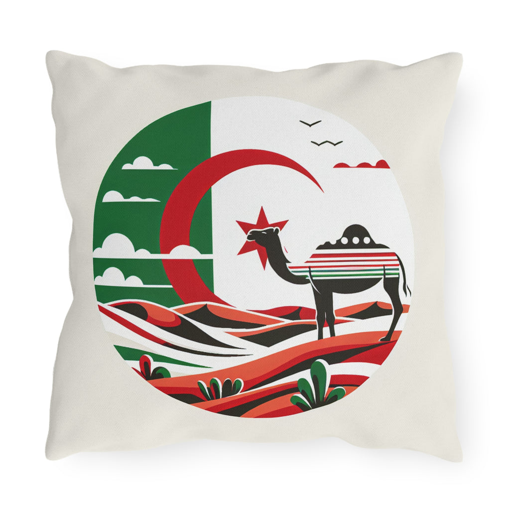Algerian Desert Adventure Outdoor Pillows, Cozy Garden Decor