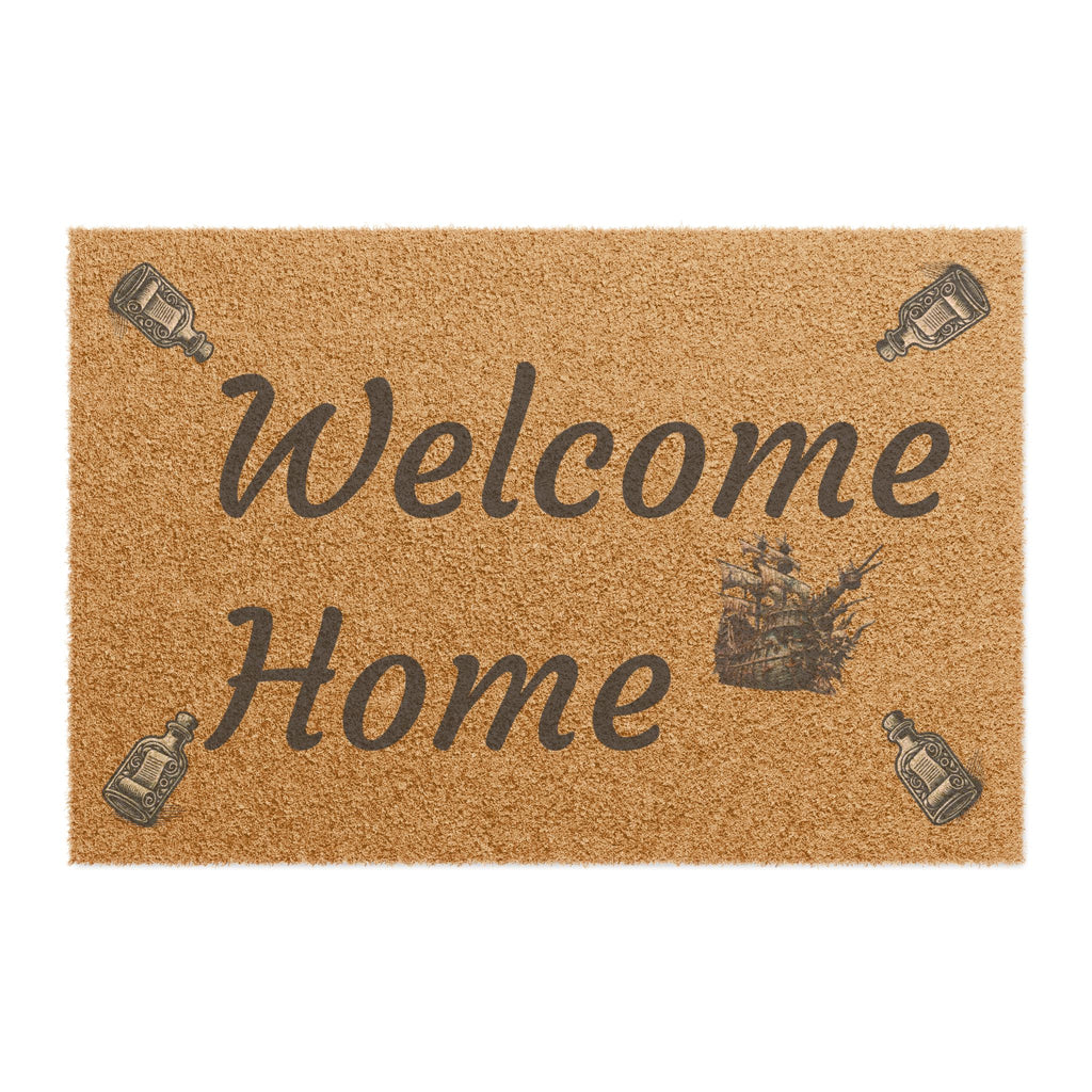 Charming Welcome Home Doormat, Rustic Home Decor, Pirates Inspired Welcome Mat
