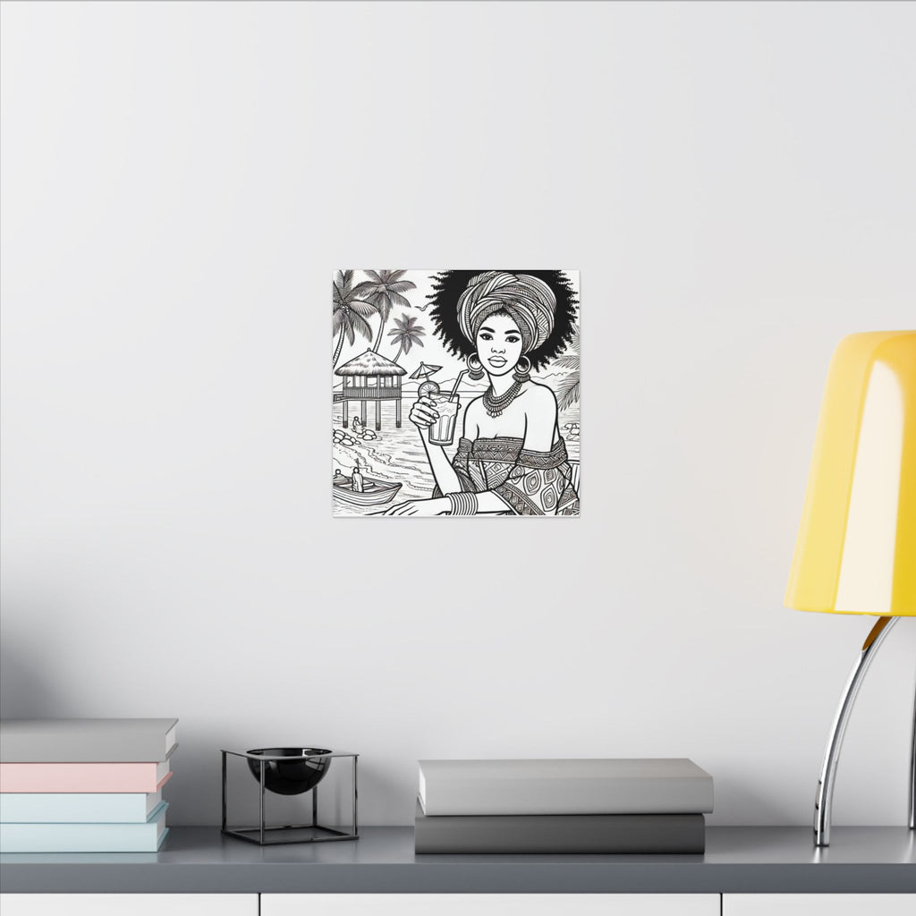 Senegal Art Canvas Print, African Wall Decor, Tropical Home Decoration, Gift for Travelers, Bohemian Wall Art