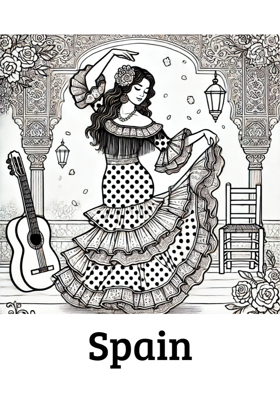 WORLDWIDE WOMEN (Europe's version) Coloring book