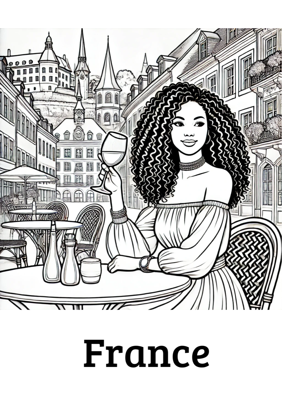 WORLDWIDE WOMEN (Europe's version) Coloring book