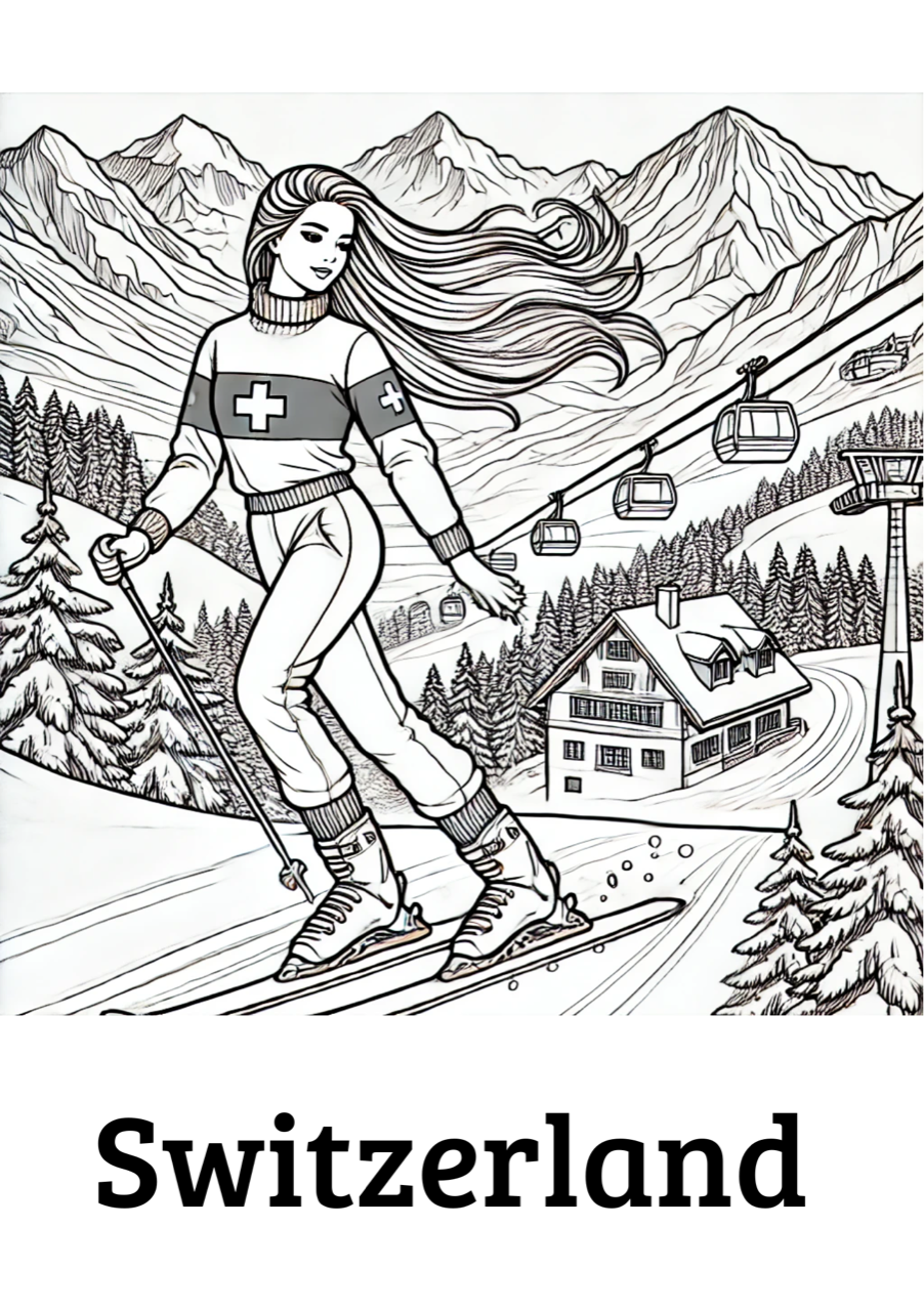 WORLDWIDE WOMEN (Europe's version) Coloring book