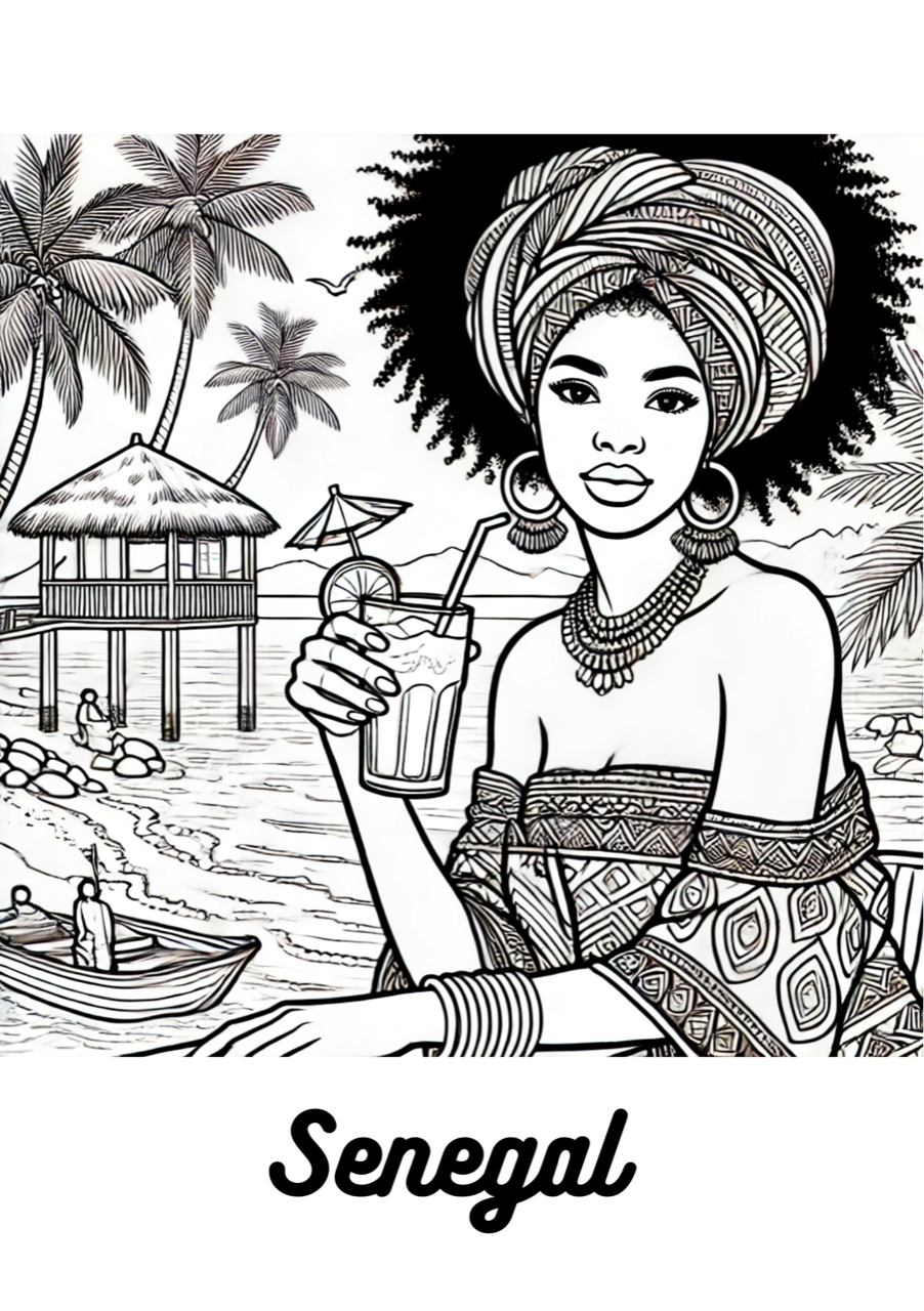 WORLDWIDE WOMEN (Africa's version) Coloring Book